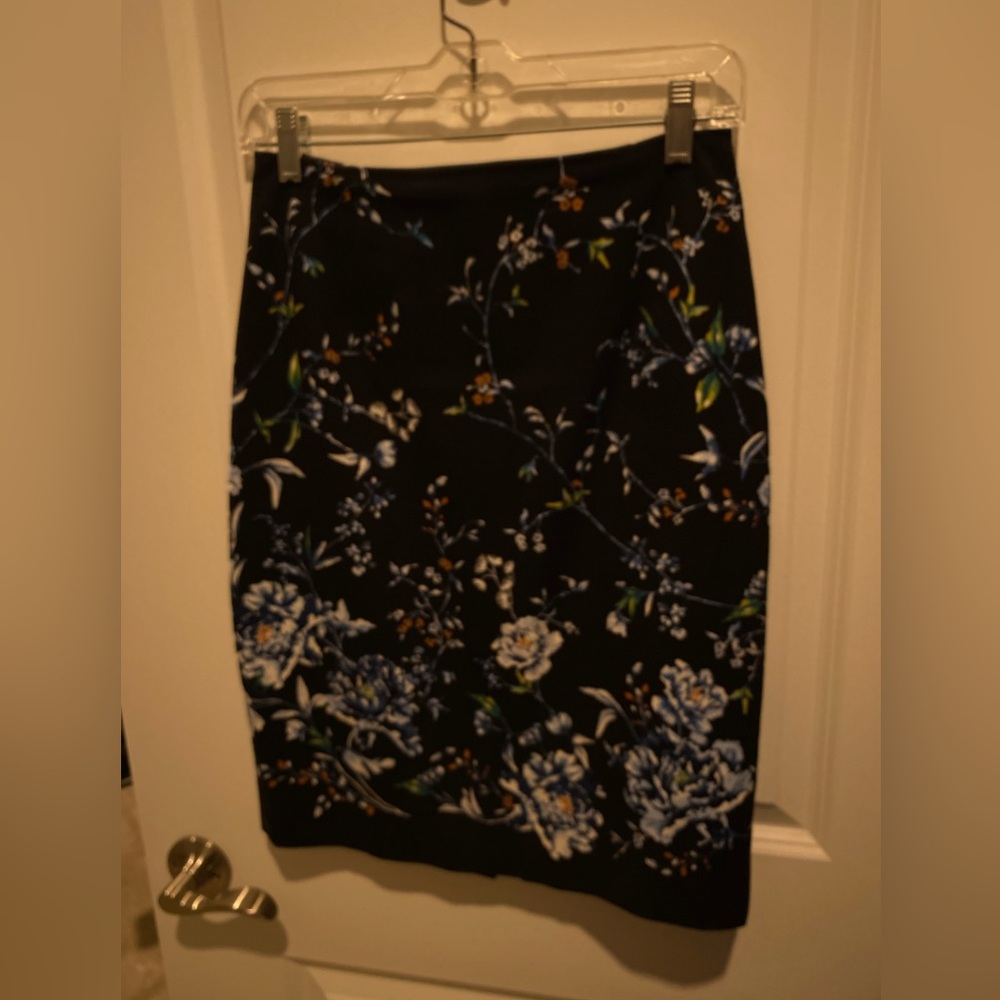 WHBM skirt with multi colored flowers.  Size 2.  EUC.